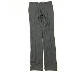 Paoloni Men's Pants 100% Fleece Wool Flat Front 46